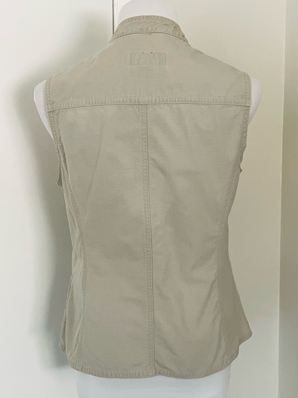 Eddie Bauer Ripstop Beige Khaki Women’s Hiking Utility Vest Size M - Picture 7 of 9